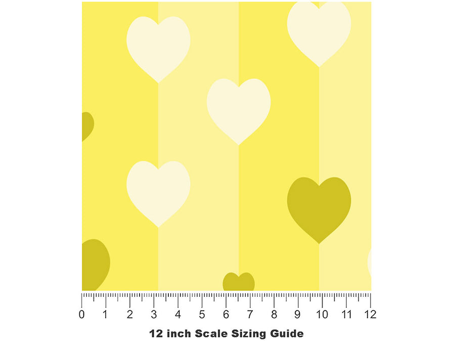 I Promise Heart Vinyl Film Pattern Size 12 inch Scale~Rwraps I Promise Heart Sizing Chart~2