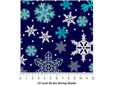 Ice Age Snow Vinyl Film Pattern Size 12 inch Scale~Rwraps Ice Age Snow Sizing Chart~2