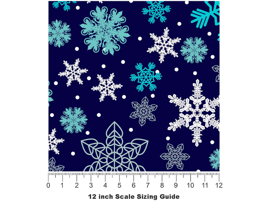 Ice Age Snow Vinyl Film Pattern Size 12 inch Scale~Rwraps Ice Age Snow Sizing Chart~2