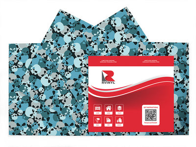 ice calvaria skull and bones Craft Vinyl Sheet Pack