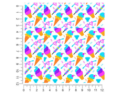 ice cream summertime 1ft x 1ft Craft Sheets