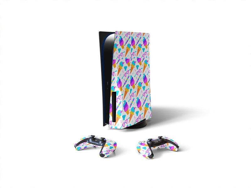ice cream summertime Sony PS5 DIY Skin