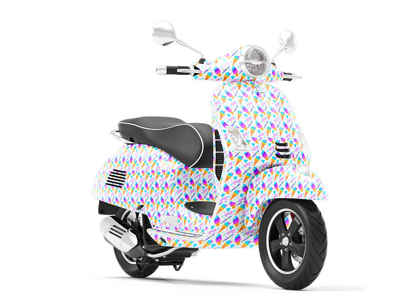 Ice Cream Summertime Vespa Scooter Wrap Film