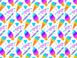 Ice Cream Summertime Vinyl Wrap Pattern~Rwraps Series 914 Digitally Printed Vinyl Wrap~0