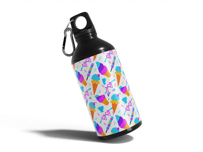 ice cream summertime Water Bottle DIY Stickers