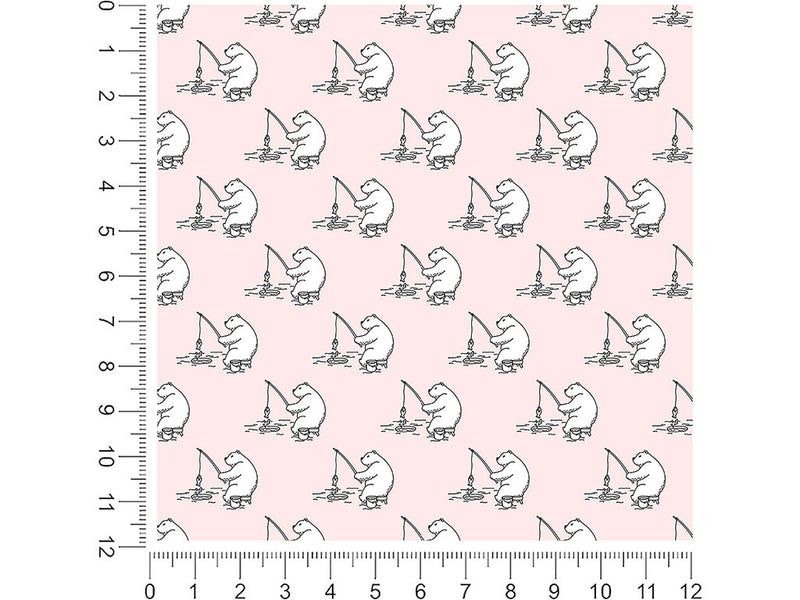 ice fishing animal 1ft x 1ft Craft Sheets