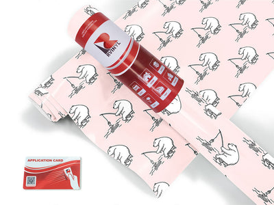 ice fishing animal Craft Vinyl Roll