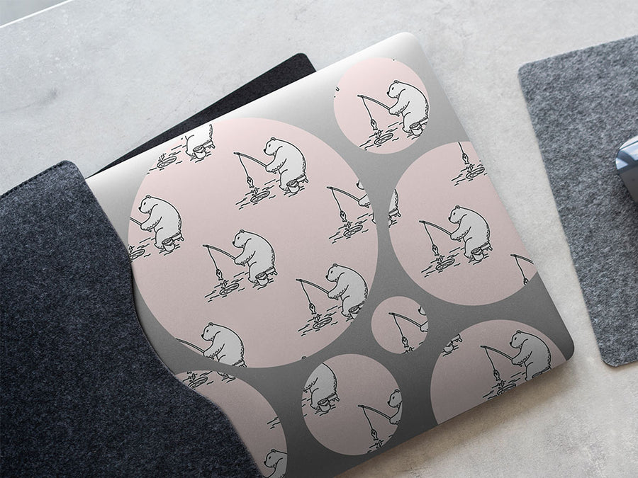 ice fishing animal DIY Laptop Stickers