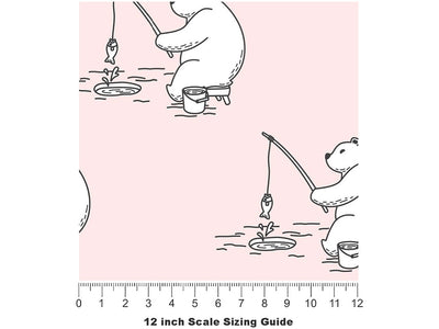Ice Fishing Animal Vinyl Film Pattern Size 12 inch Scale~Rwraps Ice Fishing Animal Sizing Chart~2