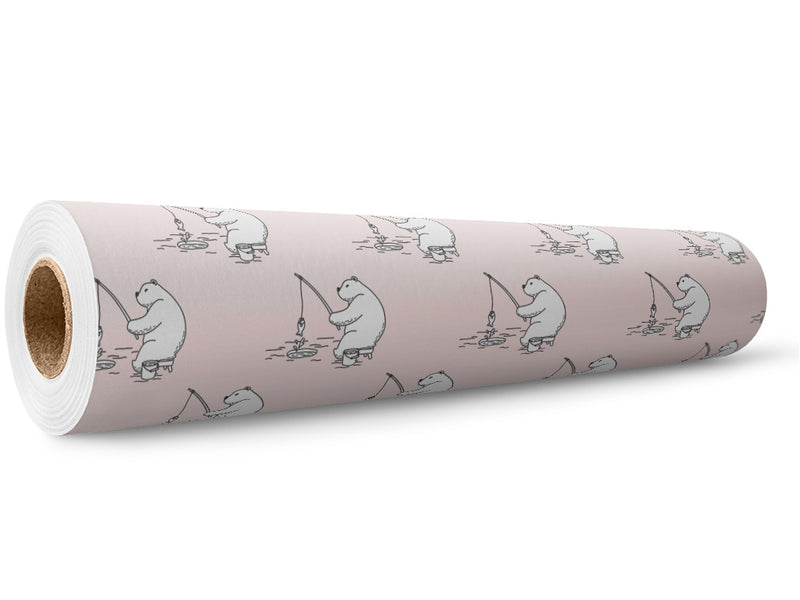 Ice Fishing Animal Wrap Film Wholesale Roll~Rwraps Series 914 Digitally Printed Vinyl Roll~5
