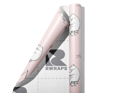 Ice Fishing Animal Wrap Film Sheets~Rwraps Series 914 Ice Fishing Animal Scrolled Sheet~3