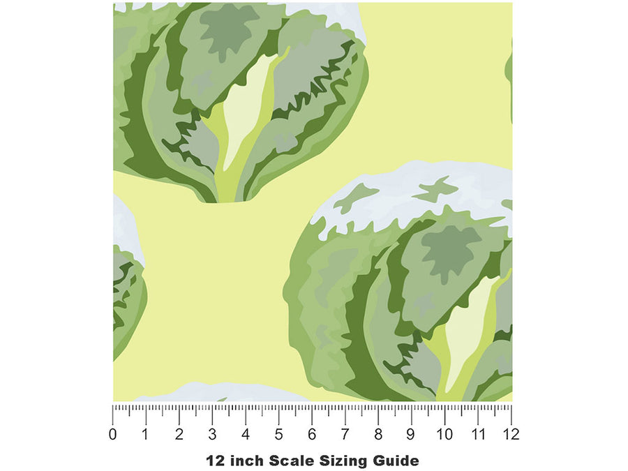 Iceberg Maverick Vegetable Vinyl Film Pattern Size 12 inch Scale~Rwraps Iceberg Maverick Vegetable Sizing Chart~2