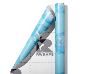 Icy Reflections Animal Wrap Film Sheets~Rwraps Series 914 Icy Reflections Animal Scrolled Sheet~3