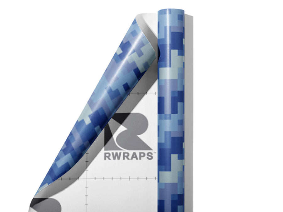 Icy Tundra Pixel Wrap Film Sheets~Rwraps Series 914 Icy Tundra Pixel Scrolled Sheet~3