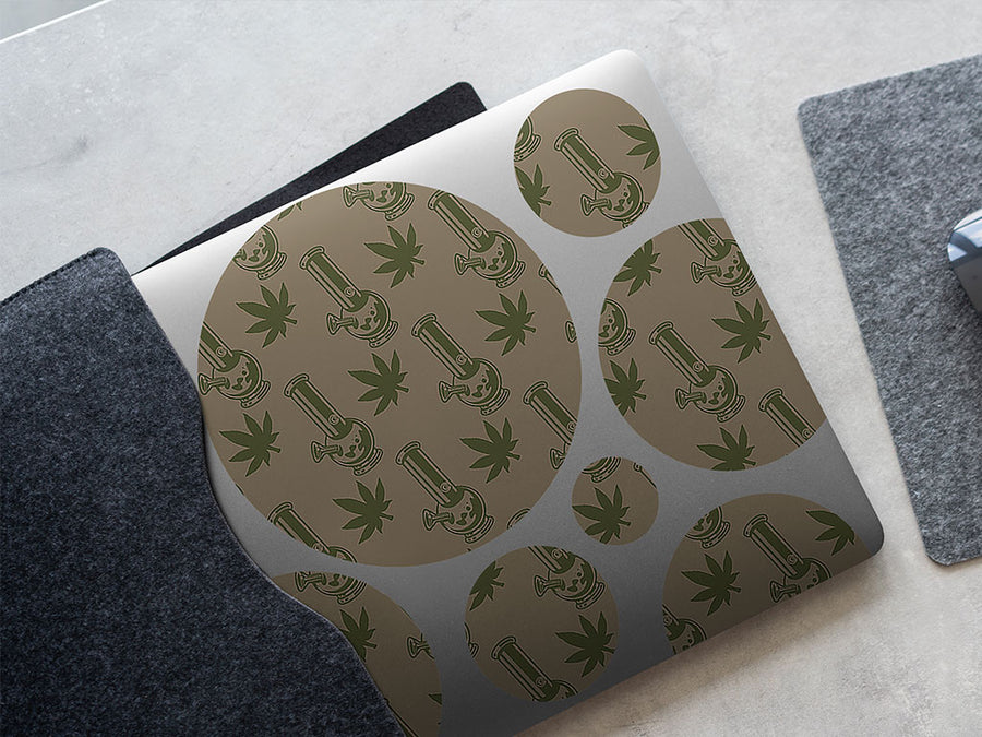 idle hands cannabis DIY Laptop Stickers