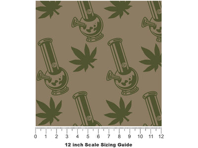 Idle Hands Cannabis Vinyl Film Pattern Size 12 inch Scale~Rwraps Idle Hands Cannabis Sizing Chart~2