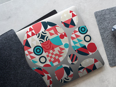 imperious designs mosaic DIY Laptop Stickers