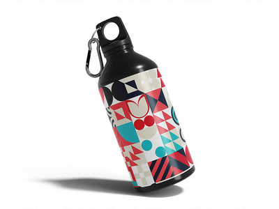 imperious designs mosaic Water Bottle DIY Stickers