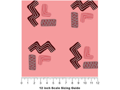 In Bed Abstract Vinyl Film Pattern Size 12 inch Scale~Rwraps In Bed Abstract Sizing Chart~2