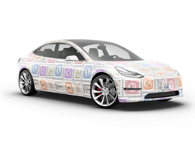 In Post Sticker Bomb Vehicle Vinyl Wrap