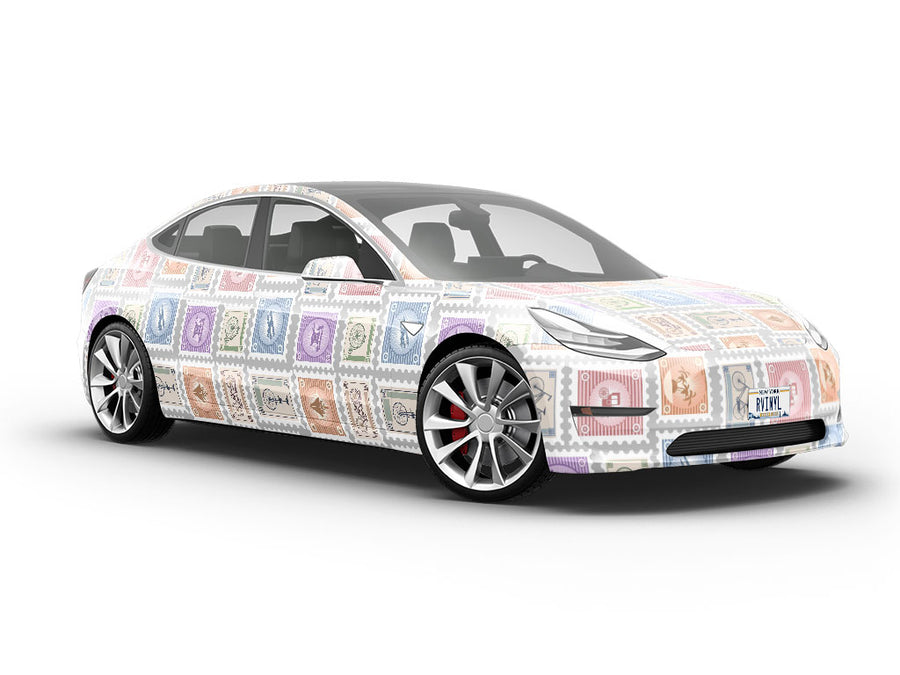 In Post Sticker Bomb Vehicle Vinyl Wrap
