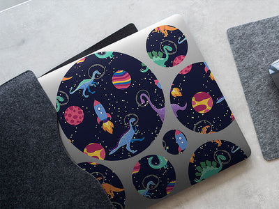 in space dinosaur DIY Laptop Stickers
