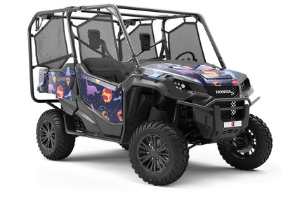 In Space Dinosaur Utility Vehicle Vinyl Wrap