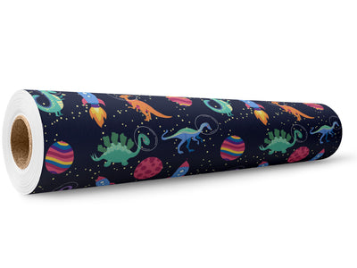 In Space Dinosaur Wrap Film Wholesale Roll~Rwraps Series 914 Digitally Printed Vinyl Roll~5
