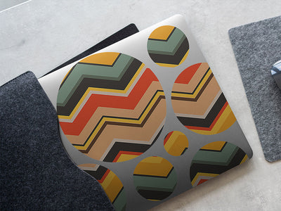 in the groove retro DIY Laptop Stickers