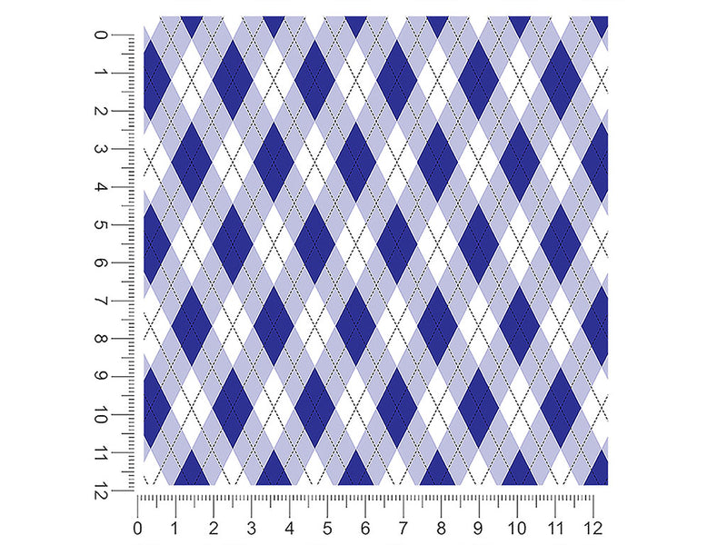 in the navy argyle 1ft x 1ft Craft Sheets