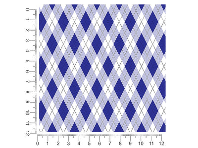 in the navy argyle 1ft x 1ft Craft Sheets