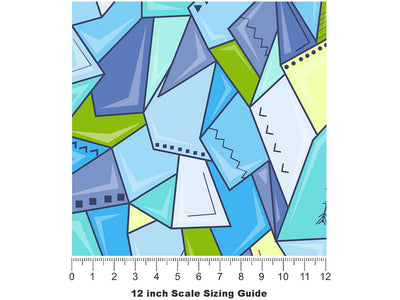 Independent Studies Mosaic Vinyl Film Pattern Size 12 inch Scale~Rwraps Independent Studies Mosaic Sizing Chart~2