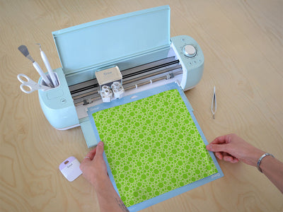 india green polka dot Cricut Compatible Vinyl