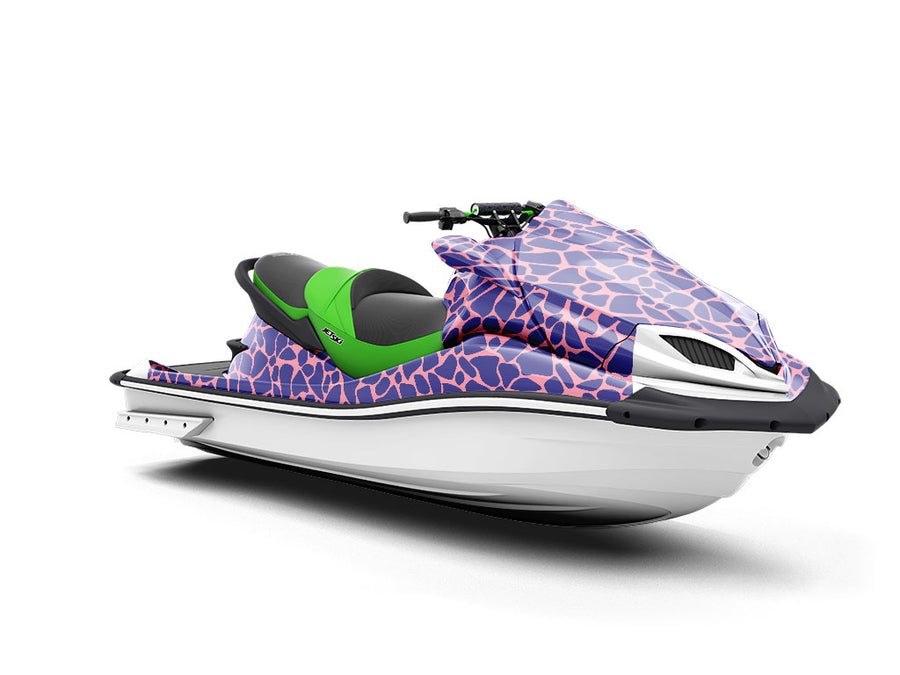 Indigo  Cobblestone Jet Ski Vinyl Customized Wrap
