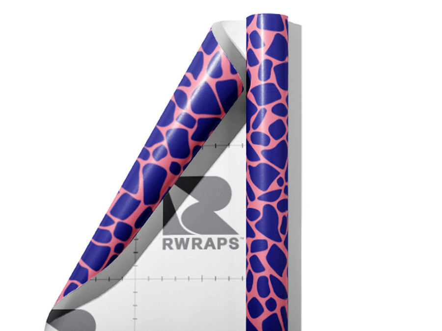 Indigo  Cobblestone Wrap Film Sheets~Rwraps Series 914 Indigo  Cobblestone Scrolled Sheet~4