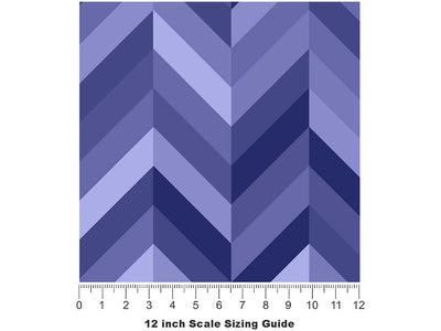 Indigo  Brick Vinyl Film Pattern Size 12 inch Scale~Rwraps Indigo  Brick Sizing Chart~3