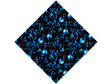 Indigo Holly Floral Vinyl Wrap Pattern