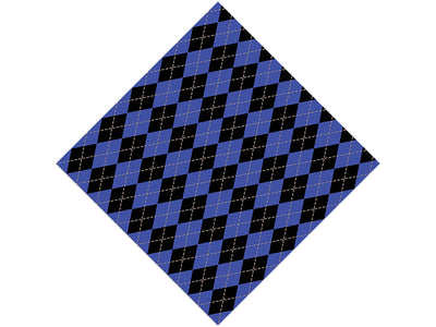 Indigo Night Argyle Vinyl Wrap Pattern