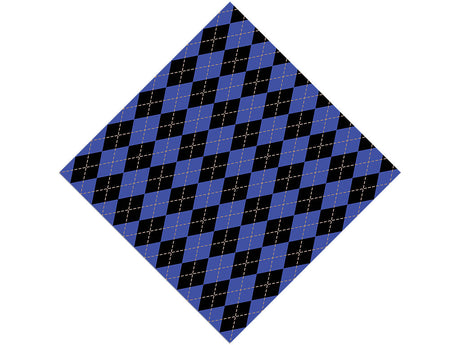 Indigo Night Argyle Vinyl Wrap Pattern