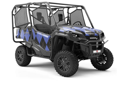 Indigo Night Argyle Utility Vehicle Vinyl Wrap