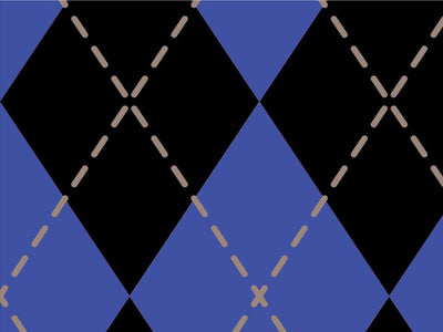 Indigo Night Argyle Vinyl Wrap Pattern~Rwraps Series 914 Digitally Printed Vinyl Wrap~0