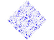 Indigo Raindrops Paint Splatter Vinyl Wrap Pattern