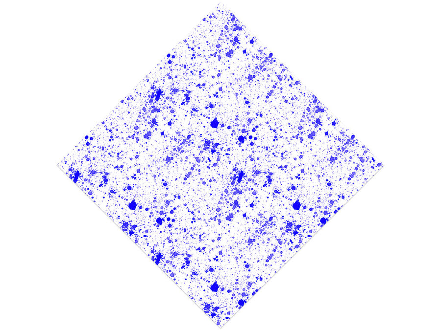 Indigo Raindrops Paint Splatter Vinyl Wrap Pattern