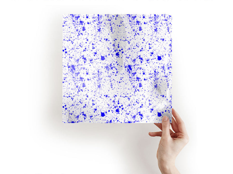 indigo raindrops paint splatter Craft Sheets