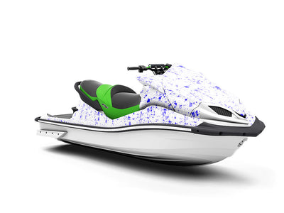 Indigo Raindrops Paint Splatter Jet Ski Vinyl Customized Wrap
