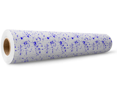 Indigo Raindrops Paint Splatter Wrap Film Wholesale Roll~Rwraps Series 914 Digitally Printed Vinyl Roll~5