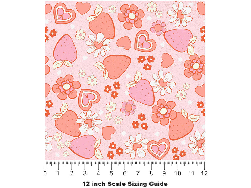 Indulgent Amour Fruit Vinyl Film Pattern Size 12 inch Scale~Rwraps Indulgent Amour Fruit Sizing Chart~2