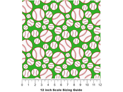 Infield Views Sport Vinyl Film Pattern Size 12 inch Scale~Rwraps Infield Views Sport Sizing Chart~2