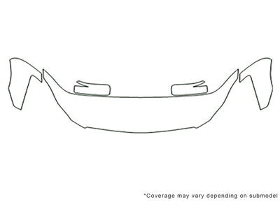 ex35 Avery Dennison Clear Bra Hood Precut PPF Diagram