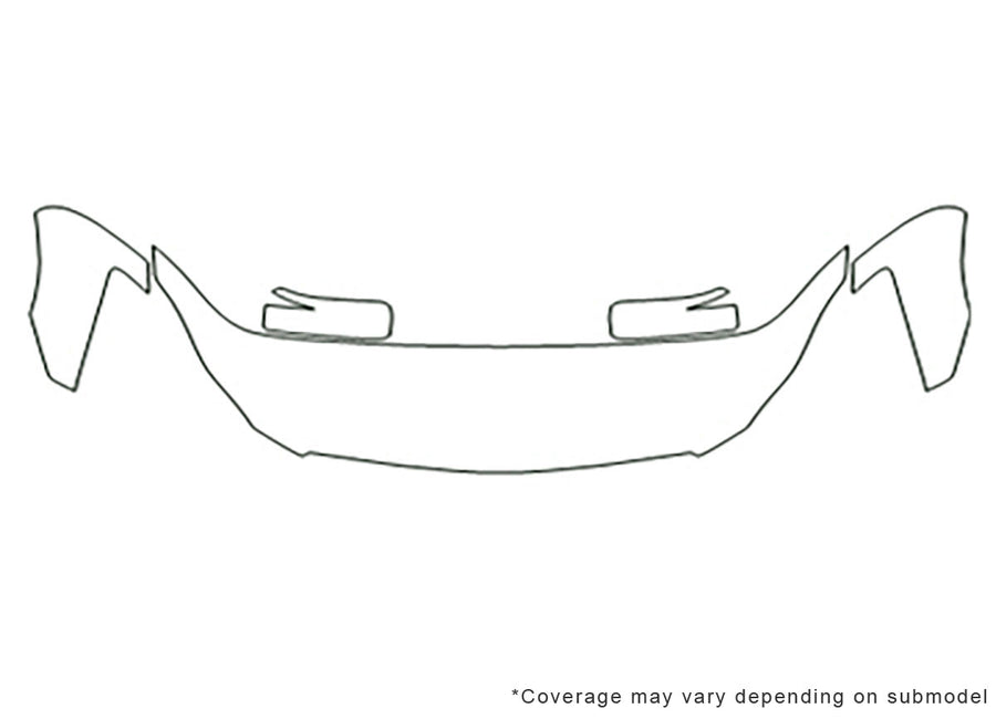 ex35 Avery Dennison Clear Bra Hood Precut PPF Diagram